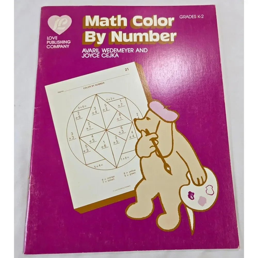 Math Workbooks Lot of 3 K through 3rd Seasonal Math Color by Number Homeschool